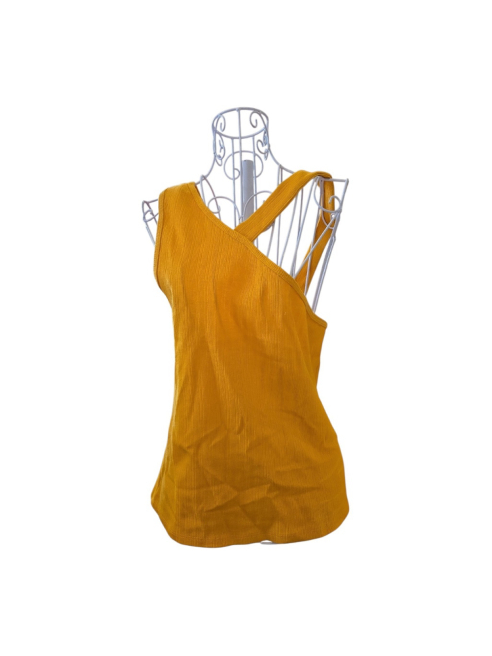 Line And Dot Stella Ribbed Unique Top Tnk Orange Size L NWT Travel Cruise (C-10)